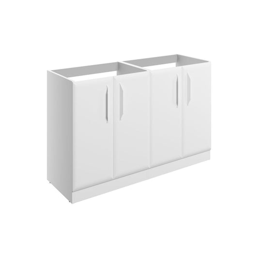Mikoy 1180mm Floor Standing 4 Door Basin Unit (No Top) - Matt White