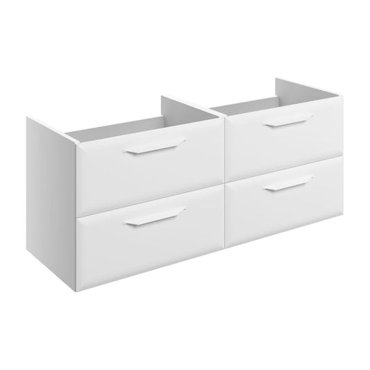 Mikoy 1180mm Wall Hung 4 Drawer Basin Unit (No Top) - Matt White