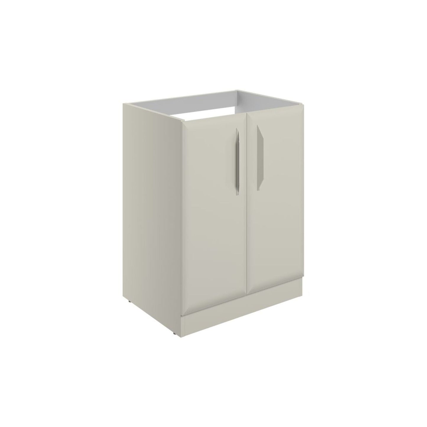 Mikoy 600mm Floor Standing 2 Door Basin Unit (No Top) - Matt Latte