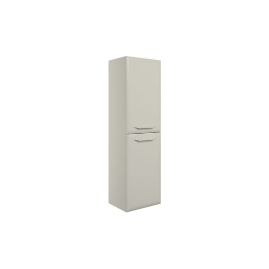 Mikoy 400mm Wall Hung 2 Door Midi Boy Unit - Matt Latte