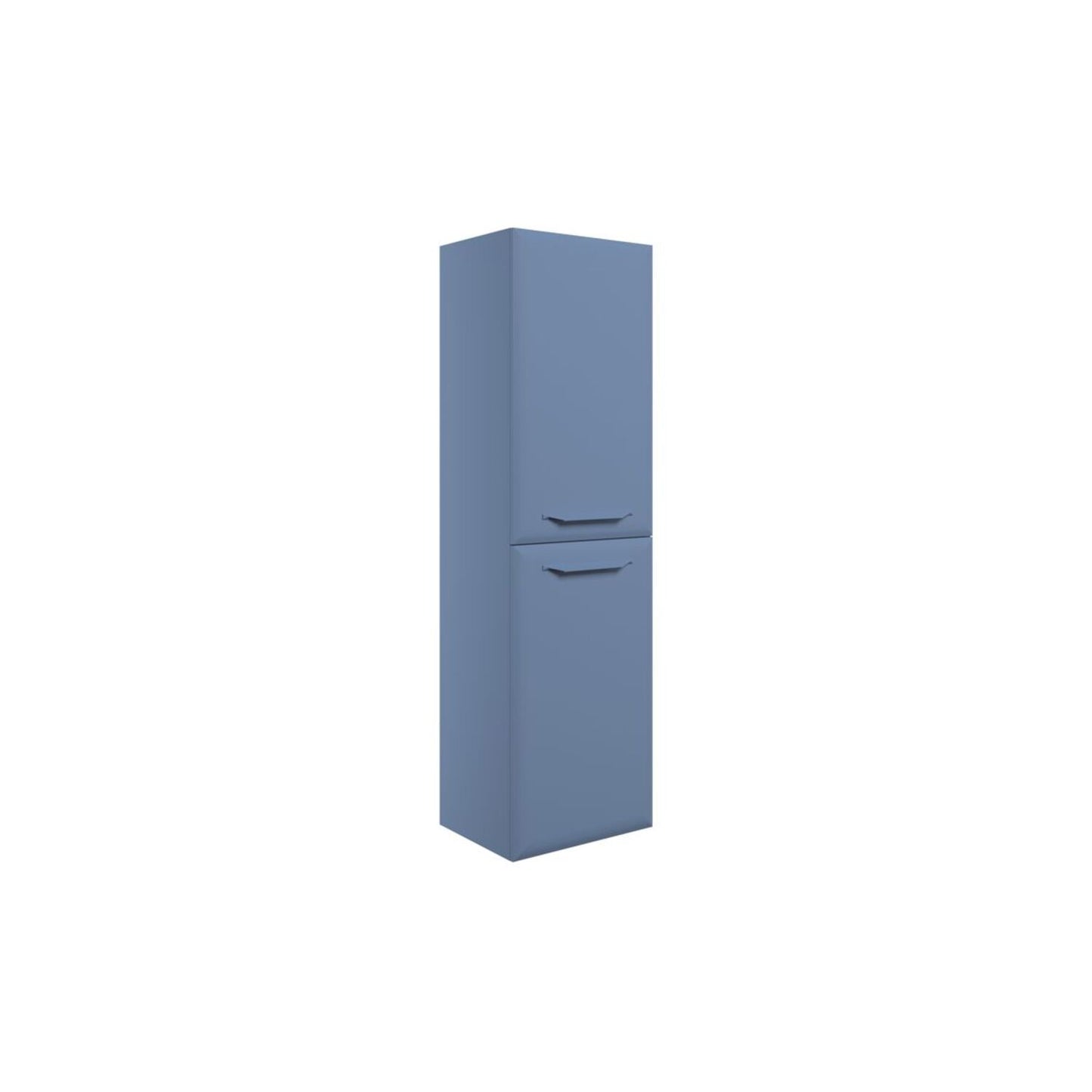 Mikoy 400mm Wall Hung 2 Door Midi Boy Unit - Matt Misty Blue