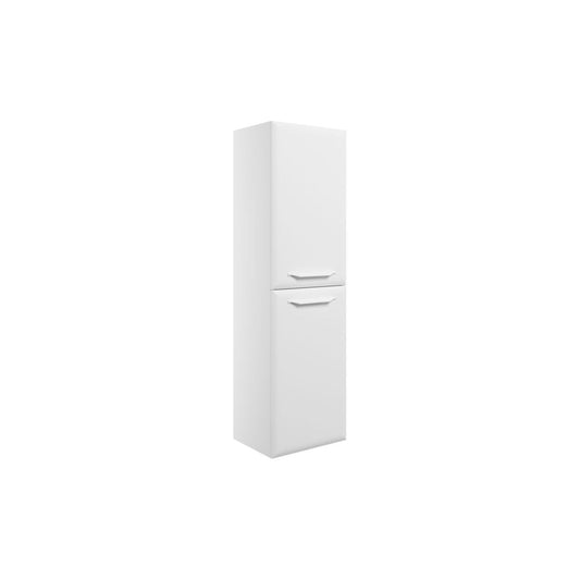 Mikoy 400mm Wall Hung 2 Door Midi Boy Unit - Matt White
