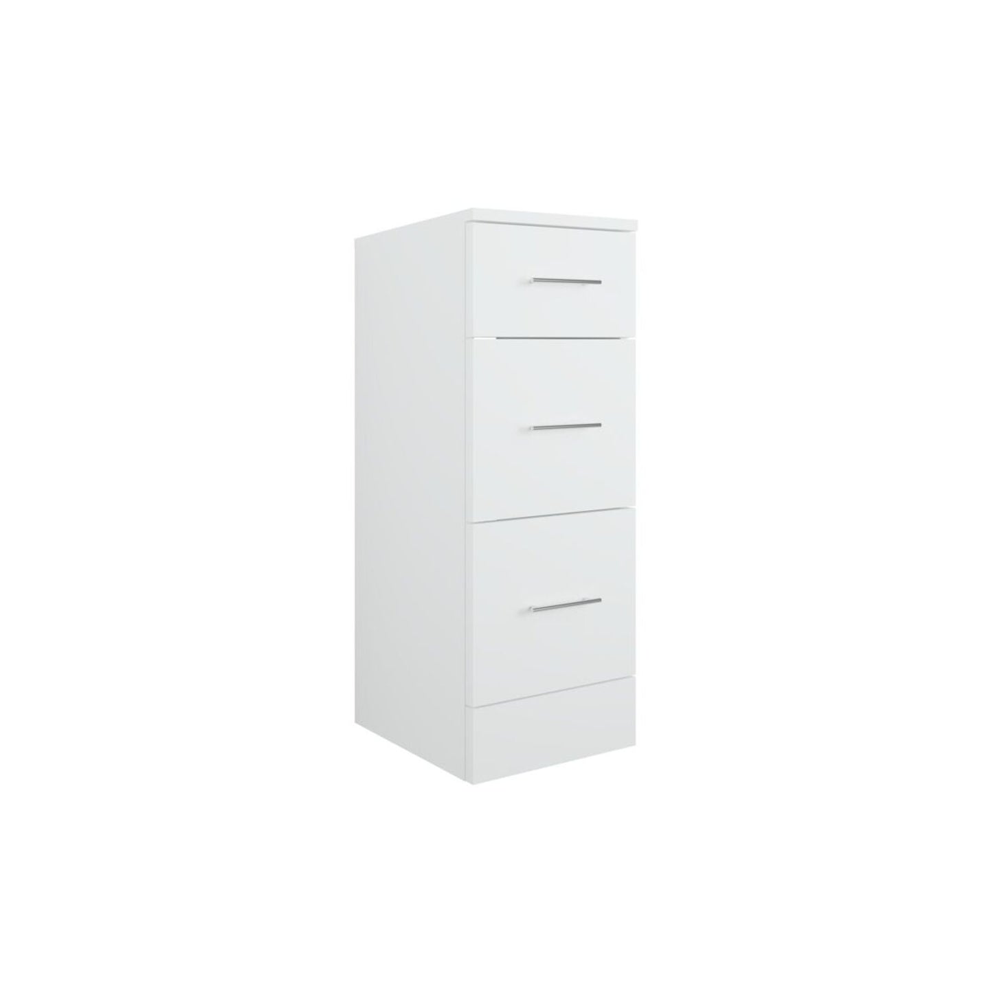 Yuna 300mm 3 Drawer Base Unit - White Gloss