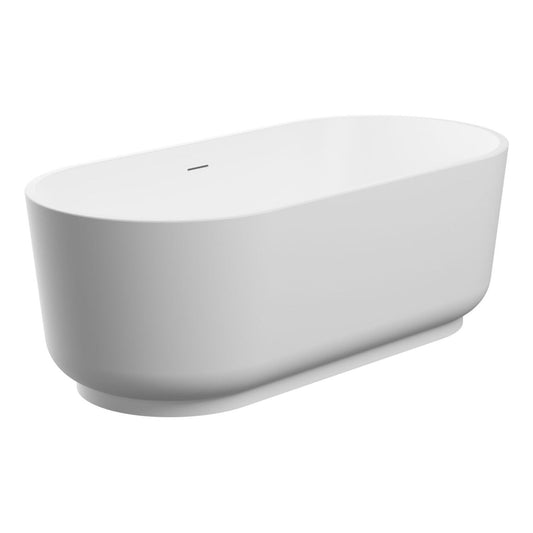 Ludlina Freestanding 0 Tap Hole Bath 1685X804mm - Matt White