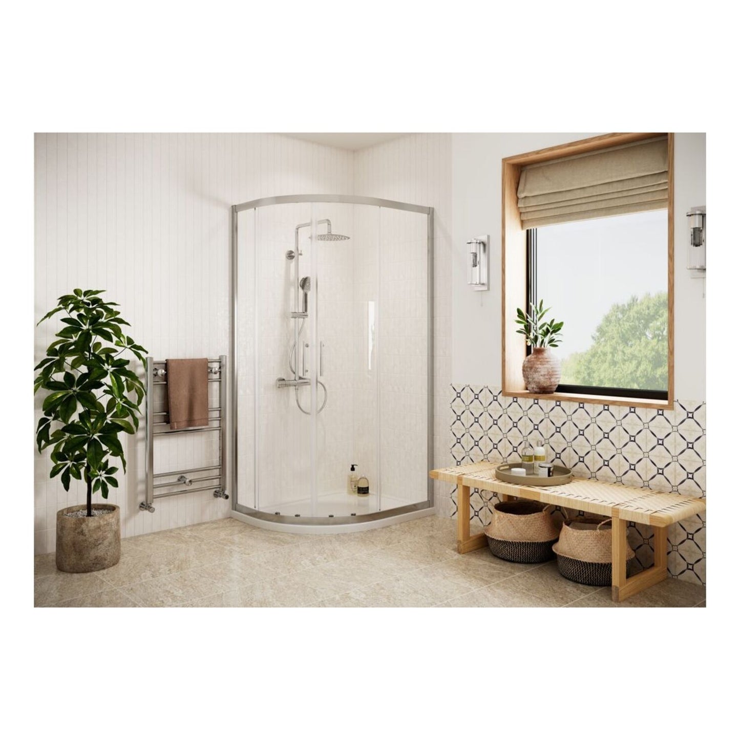 Zensori Easy-Fit 2 Door Offset Quadrant