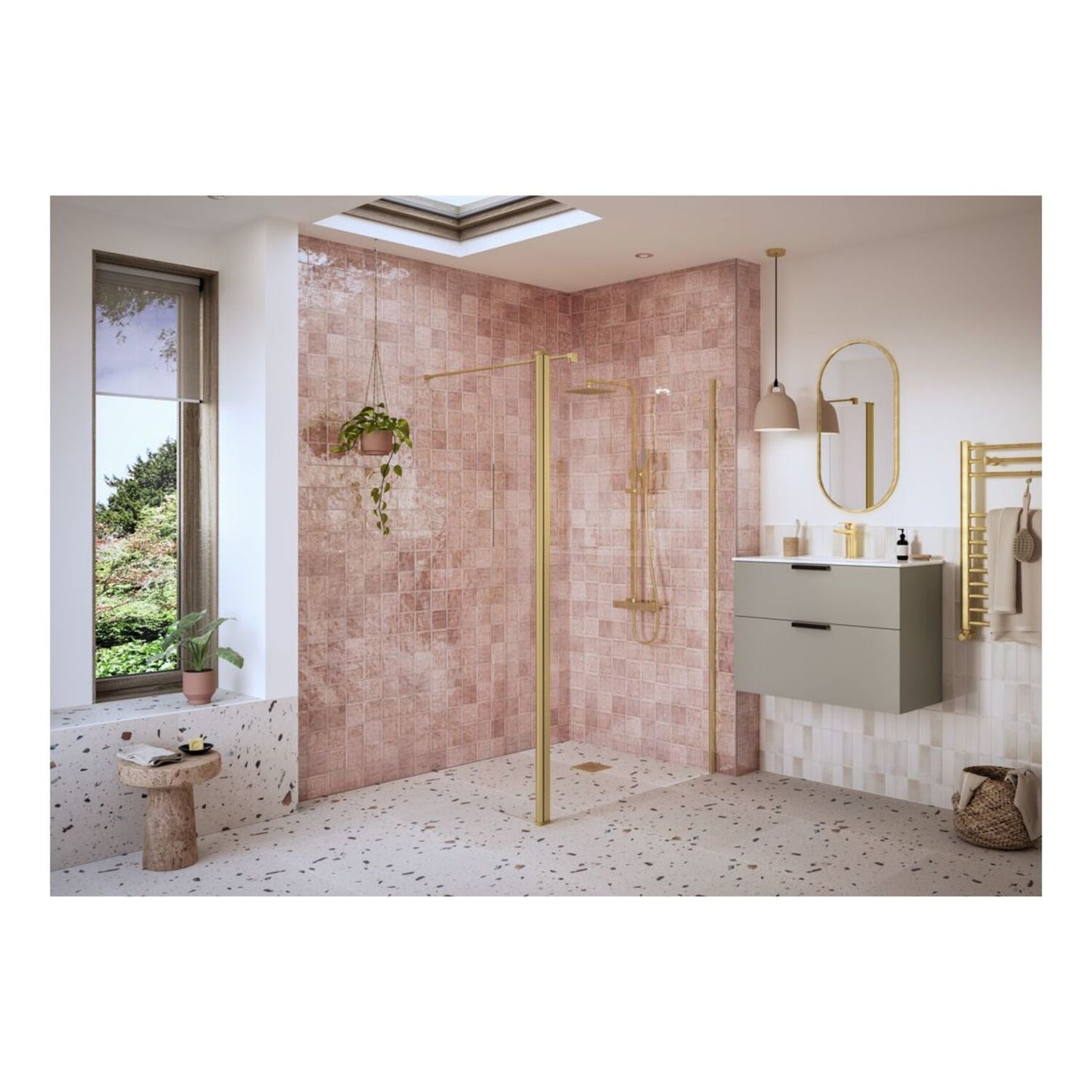 Nuvata Optional Rotatable Wetroom Panel (Full Hinge)