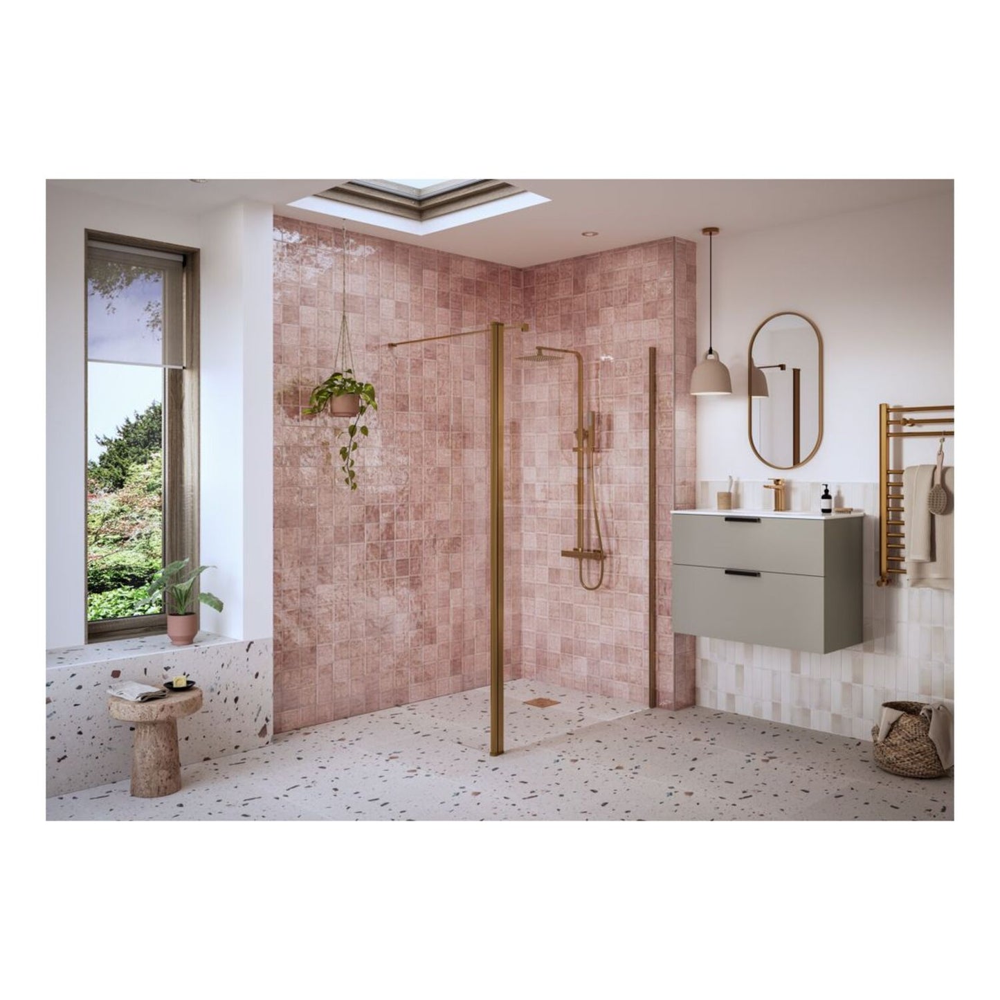 Nuvata Optional Rotatable Wetroom Panel (Full Hinge)