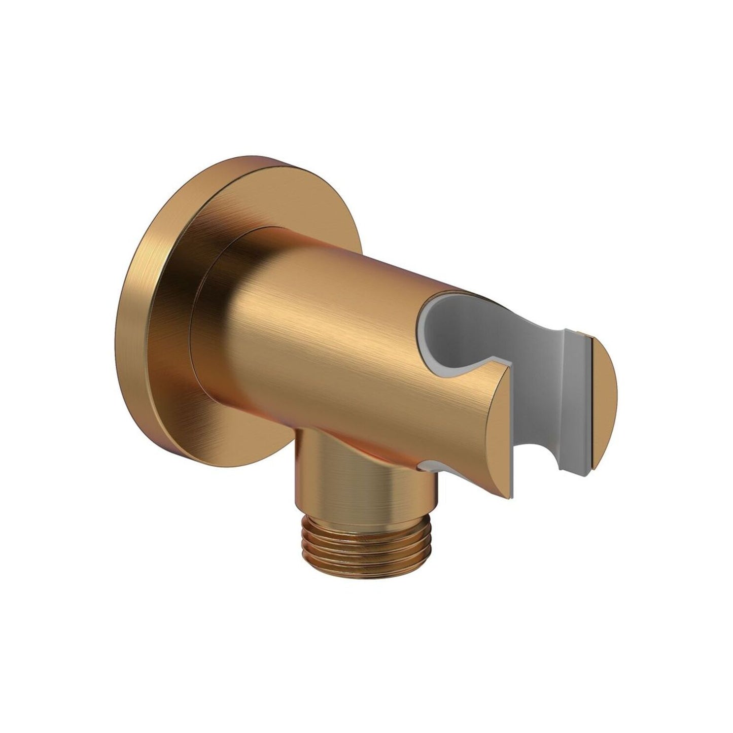 Brivana Round Handset Wall Bracket With Wall Outlet