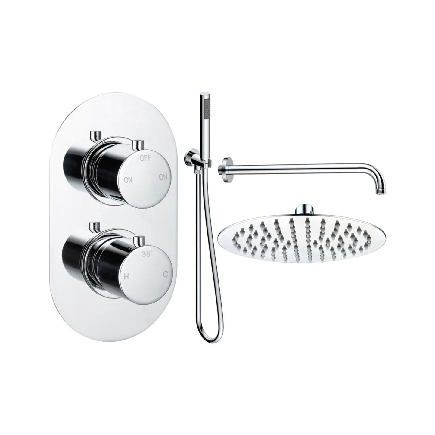 Brivana Round Shower Valve & Kit Pack 4