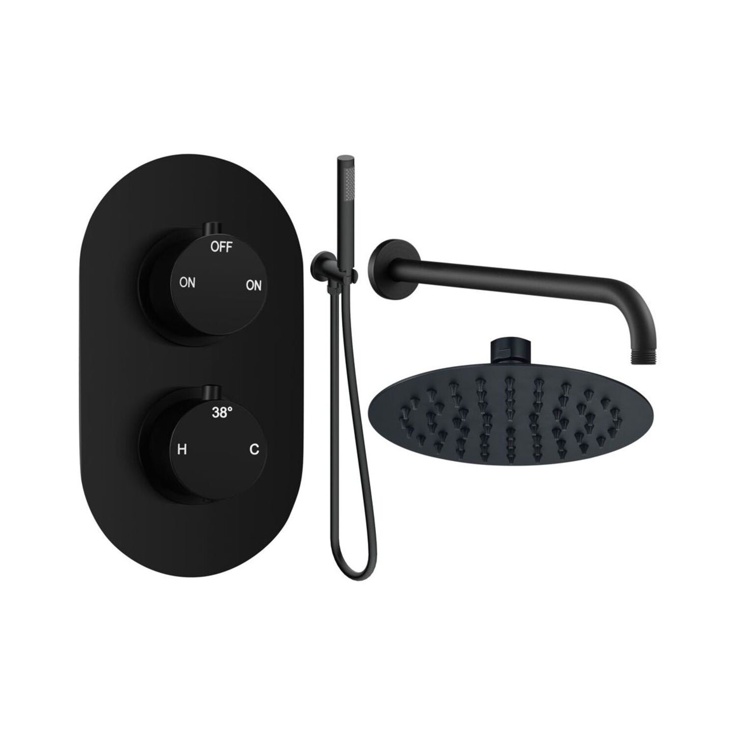 Brivana Round Shower Valve & Kit Pack 4