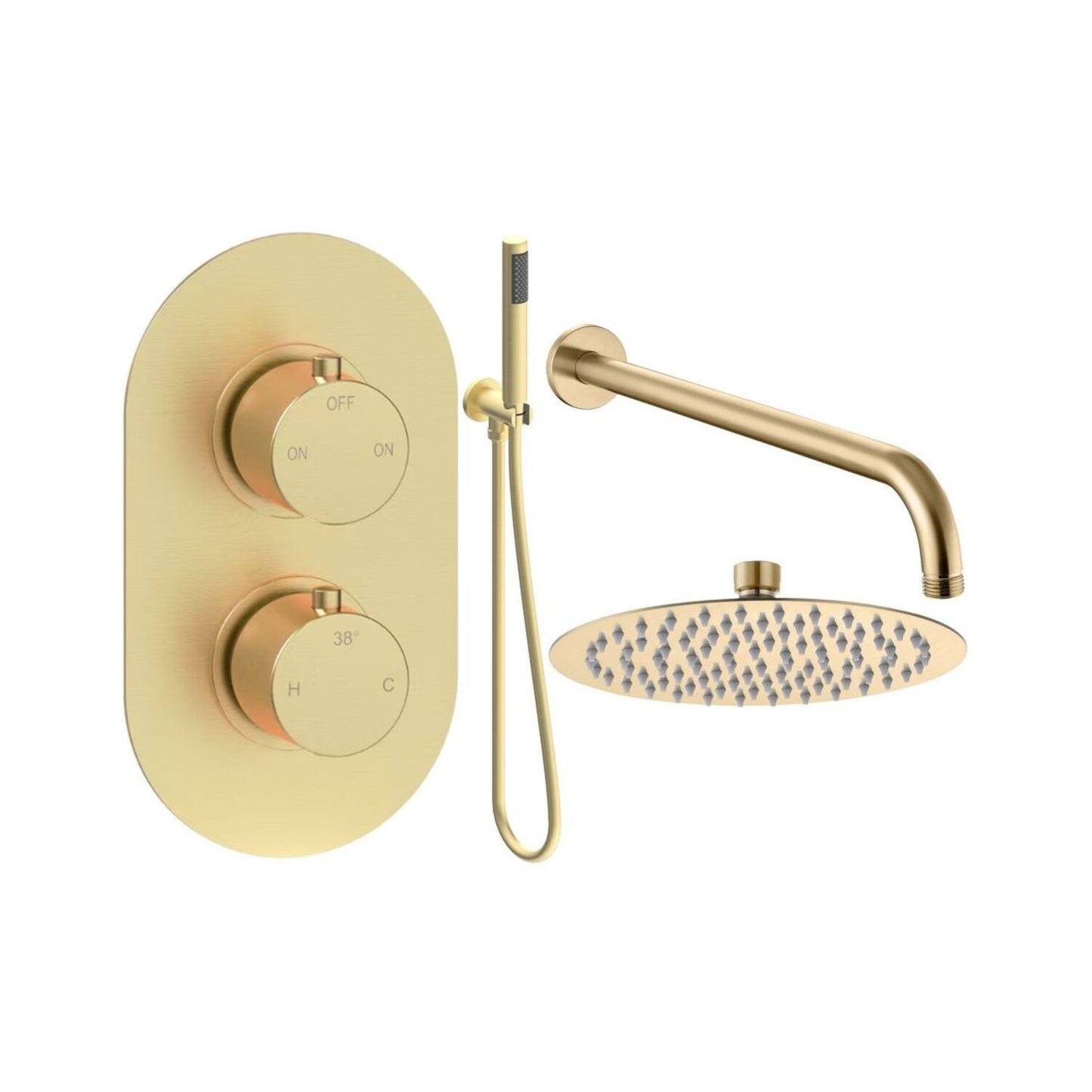 Brivana Round Shower Valve & Kit Pack 4