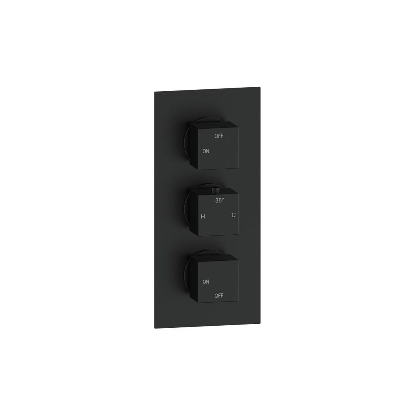 Delvyn Square Shower Valve & Kit Pack 3