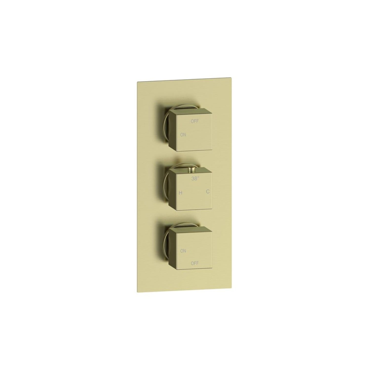 Delvyn Square Shower Valve & Kit Pack 3
