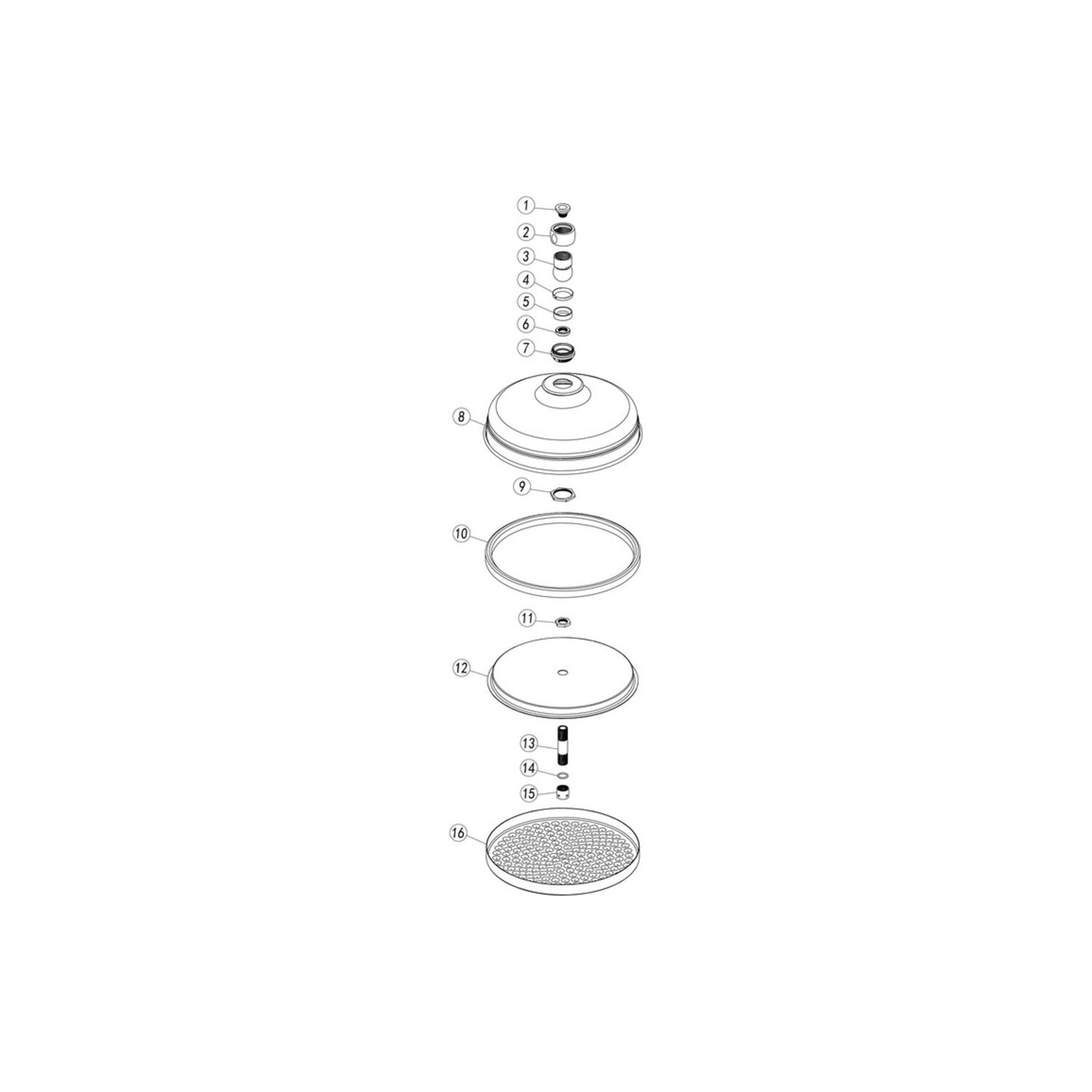 Cirava Round Traditional Showerhead