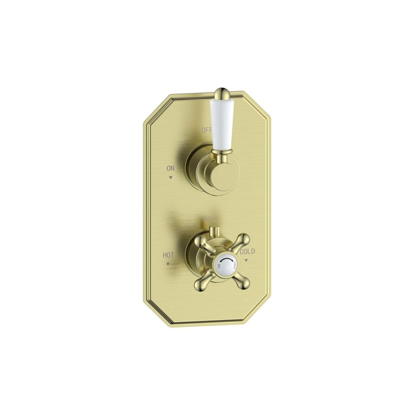 Cirava Traditional Lever Thermostatic Single Outlet Shower Valve