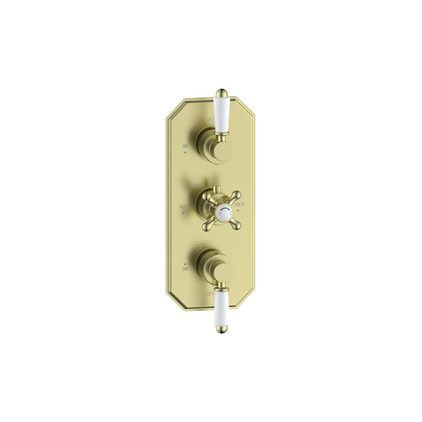 Cirava Traditional Lever Thermostatic Two Outlet Shower Valve