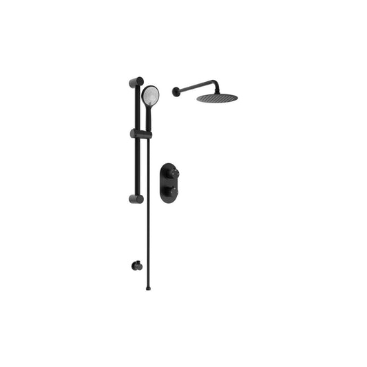 Shower Rail With Round 3 Mode Handset