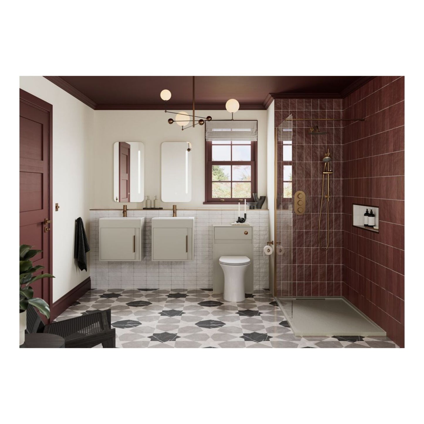 Kata Oblong LED Mirror 400X800mm