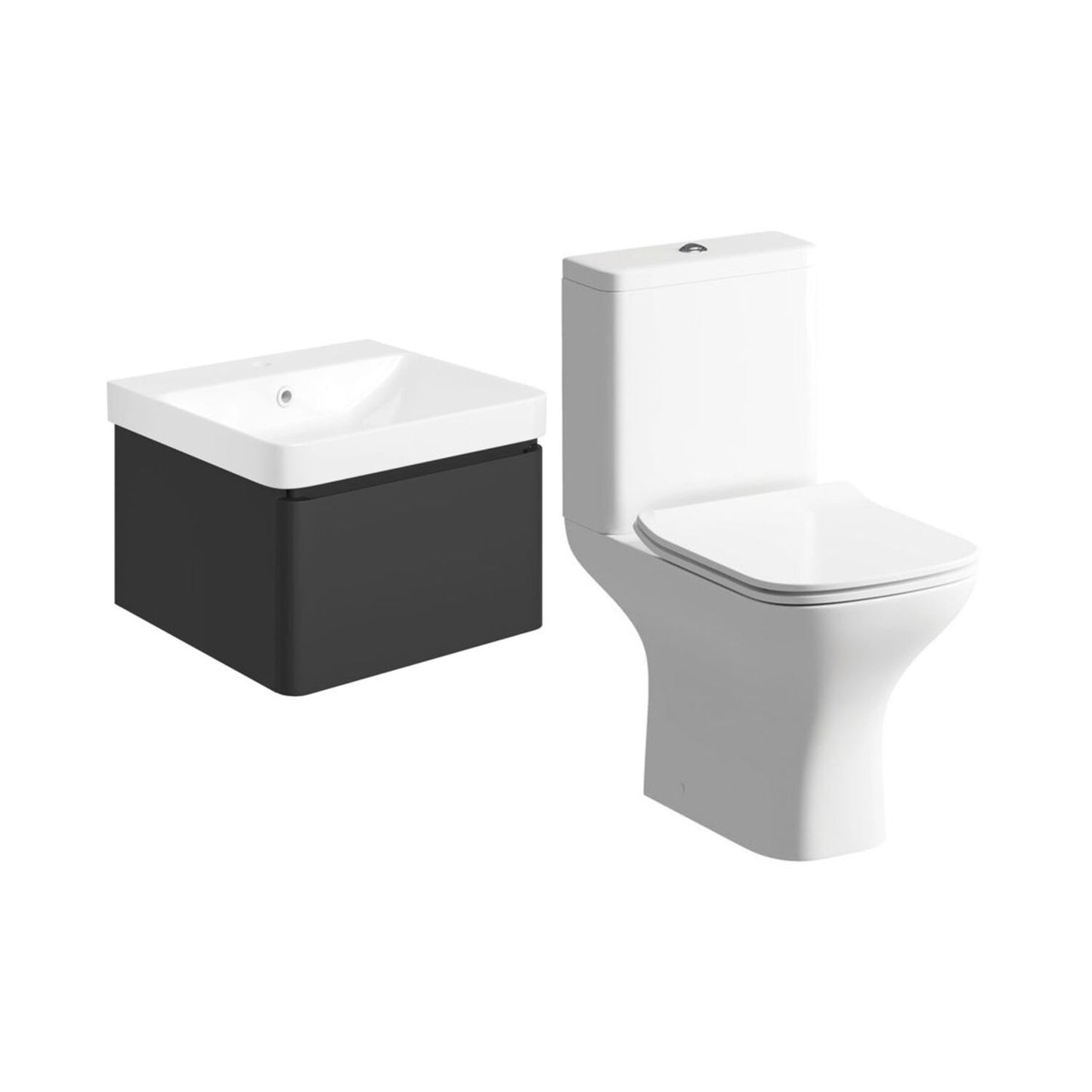 Cavaya Basin Unit & Rimless Close Coupled Wc Pack 500mm