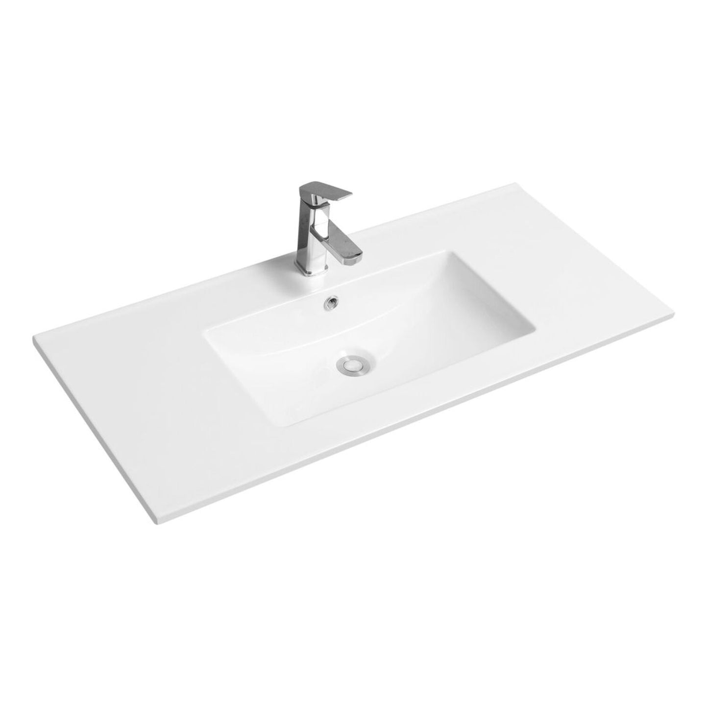 Chaco 1010mm Floor Standing 3 Door Basin Unit & 1 Tap Hole Basin - Matt Taupe