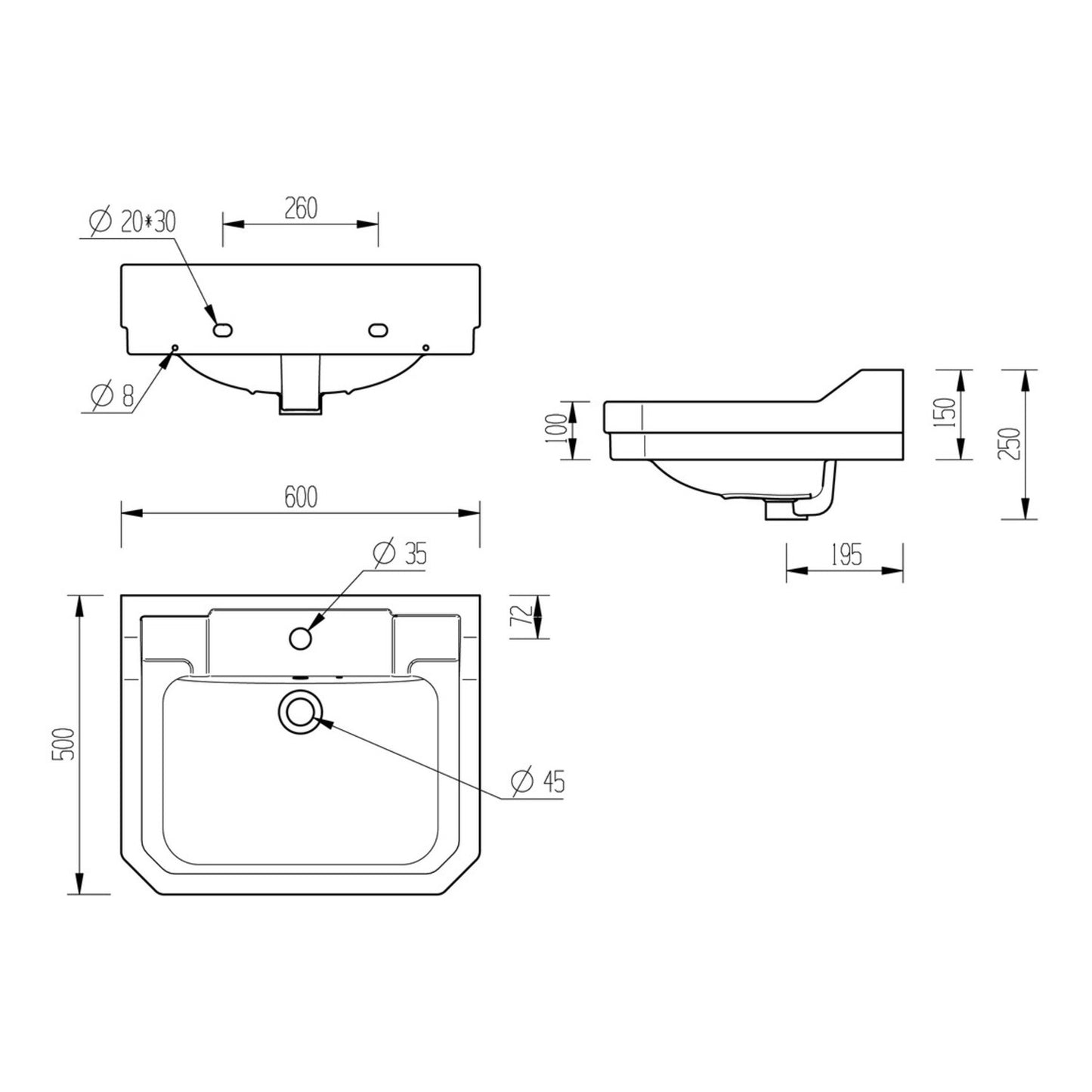 Solae Basin & Full Pedestal