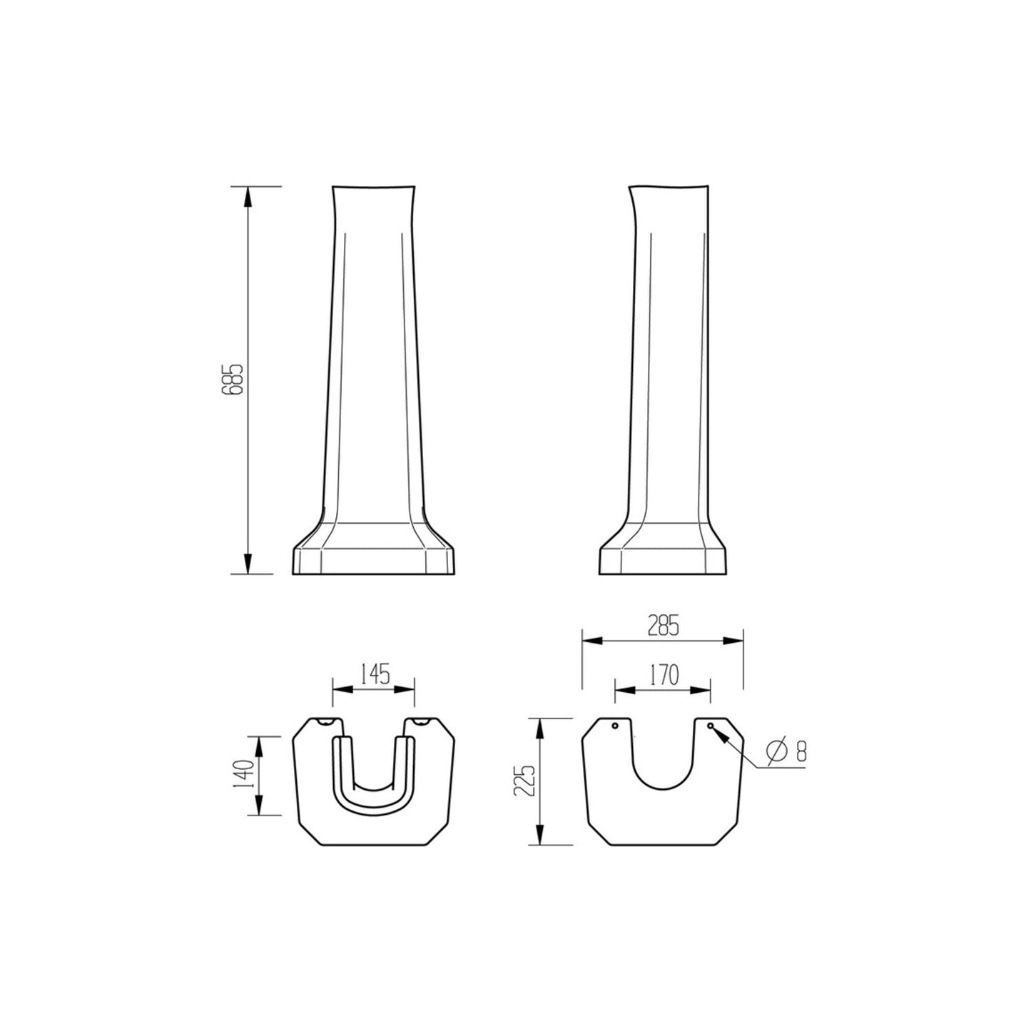 Solae Basin & Full Pedestal