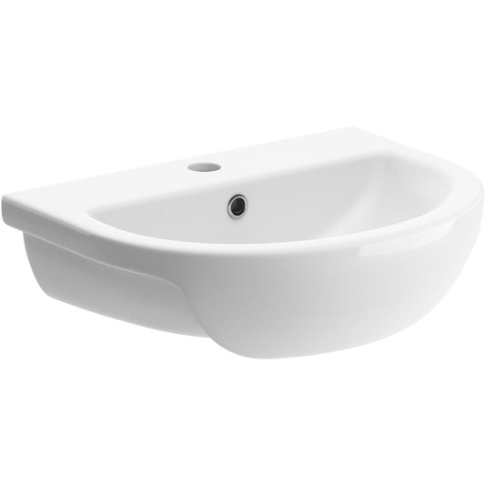 Thari 1 Tap Hole Semi Recessed Basin 500X390mm