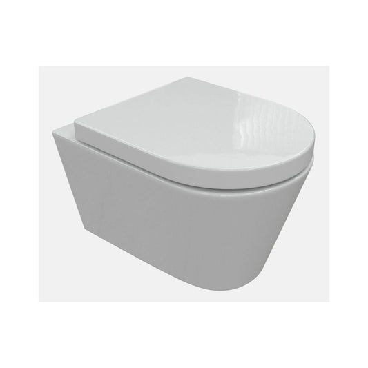 Cinta Rimless Wall Hung WC & Soft Close Seat