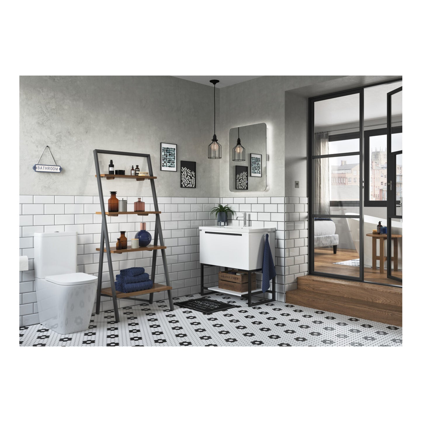 Tahlia Rimless Close Coupled Fully Shrouded Comfort Height WC & Soft Close Seat