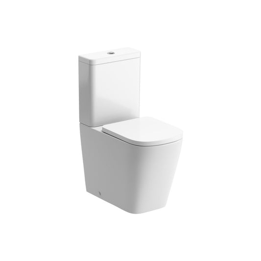 Tahlia Rimless Close Coupled Fully Shrouded Comfort Height WC & Soft Close Seat