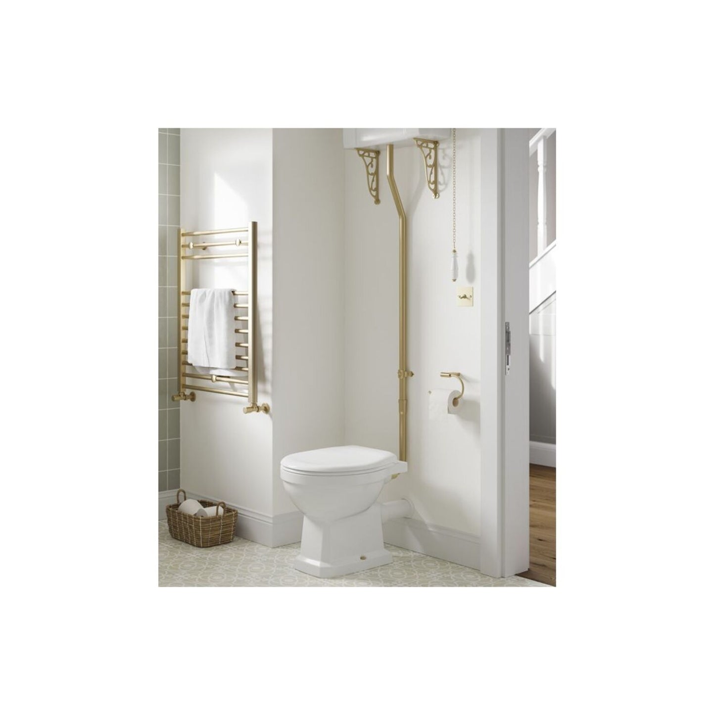 Solae High Level WC & Soft Close Seat w/Chrome Finishes