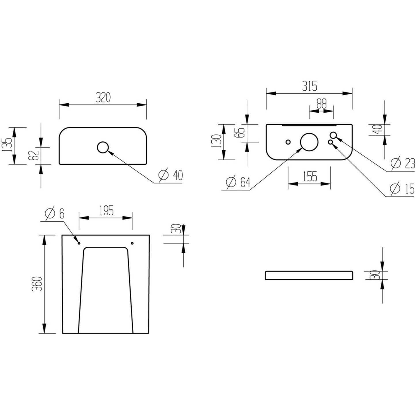 Thari Close Coupled Open Back WC & Soft Close Seat