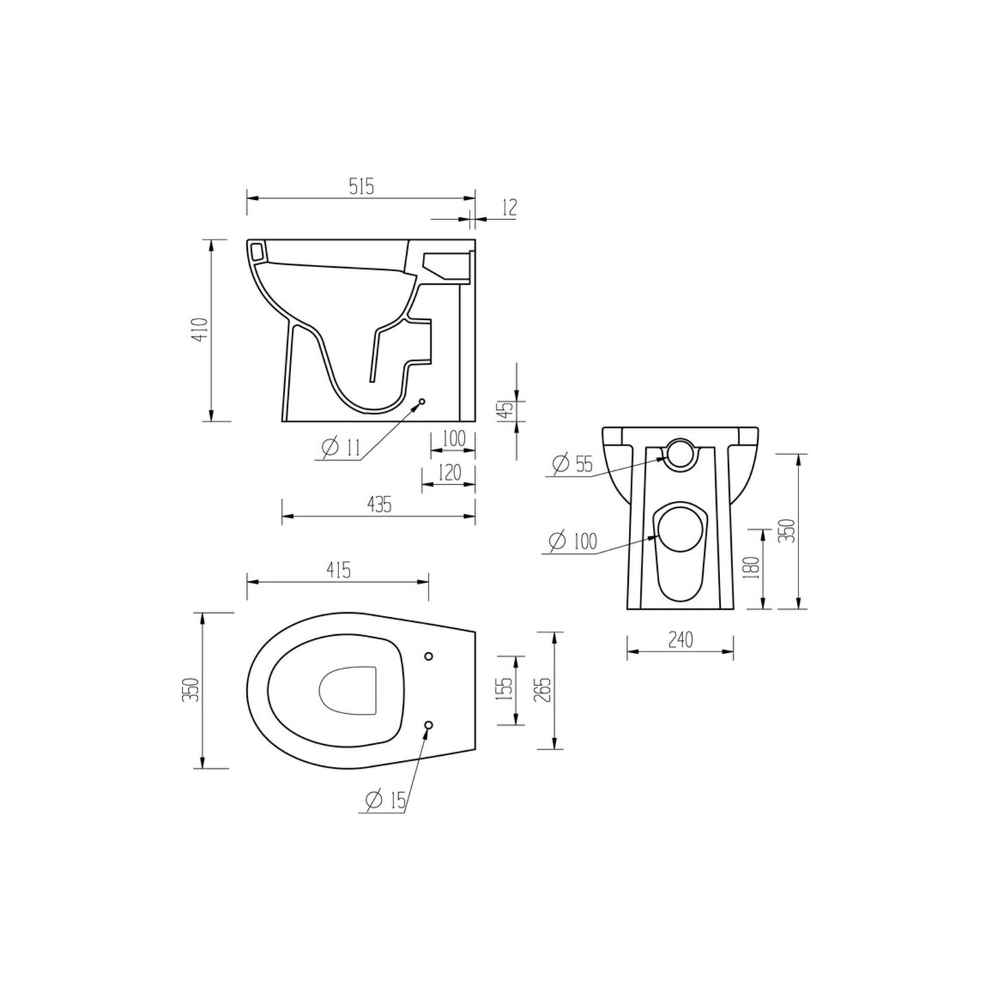 Thari Back To Wall WC & Soft Close Seat