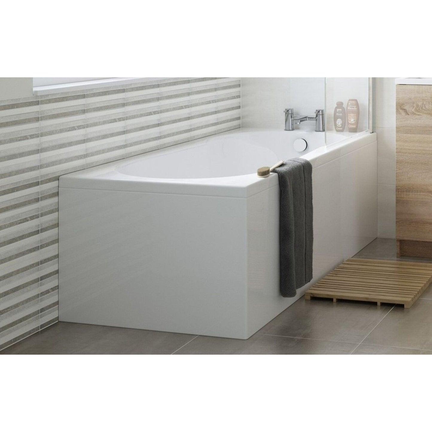 One-Piece Bath Panel 1810X810mm - White Gloss