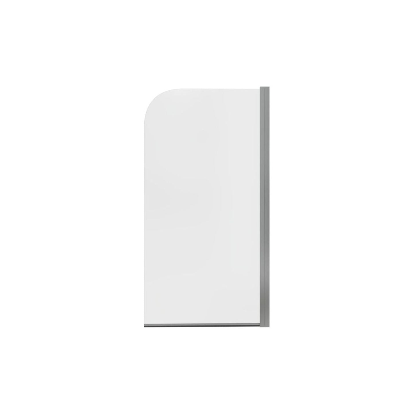 Single Curved Bath Screen (6mm) 800X1500mm - Chrome