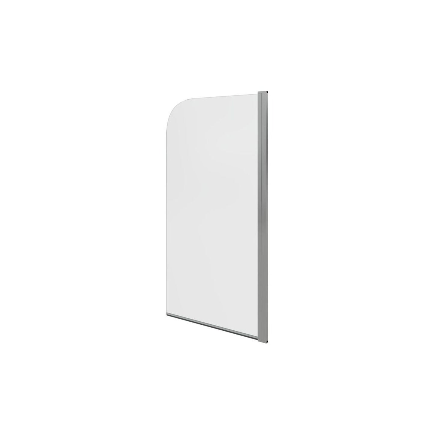 Single Curved Bath Screen (6mm) 800X1500mm - Chrome