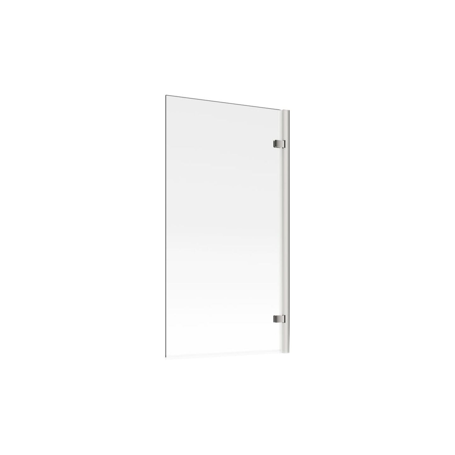 Hinged Straight Bath Screen (6mm) 850X1500mm - Chrome