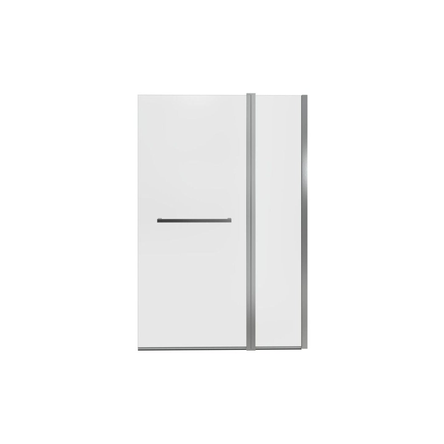 Two Panel Folding Bath Screen (6mm) 1000X1500mm - Chrome