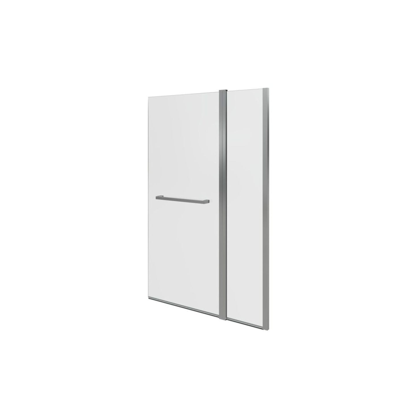 Two Panel Folding Bath Screen (6mm) 1000X1500mm - Chrome
