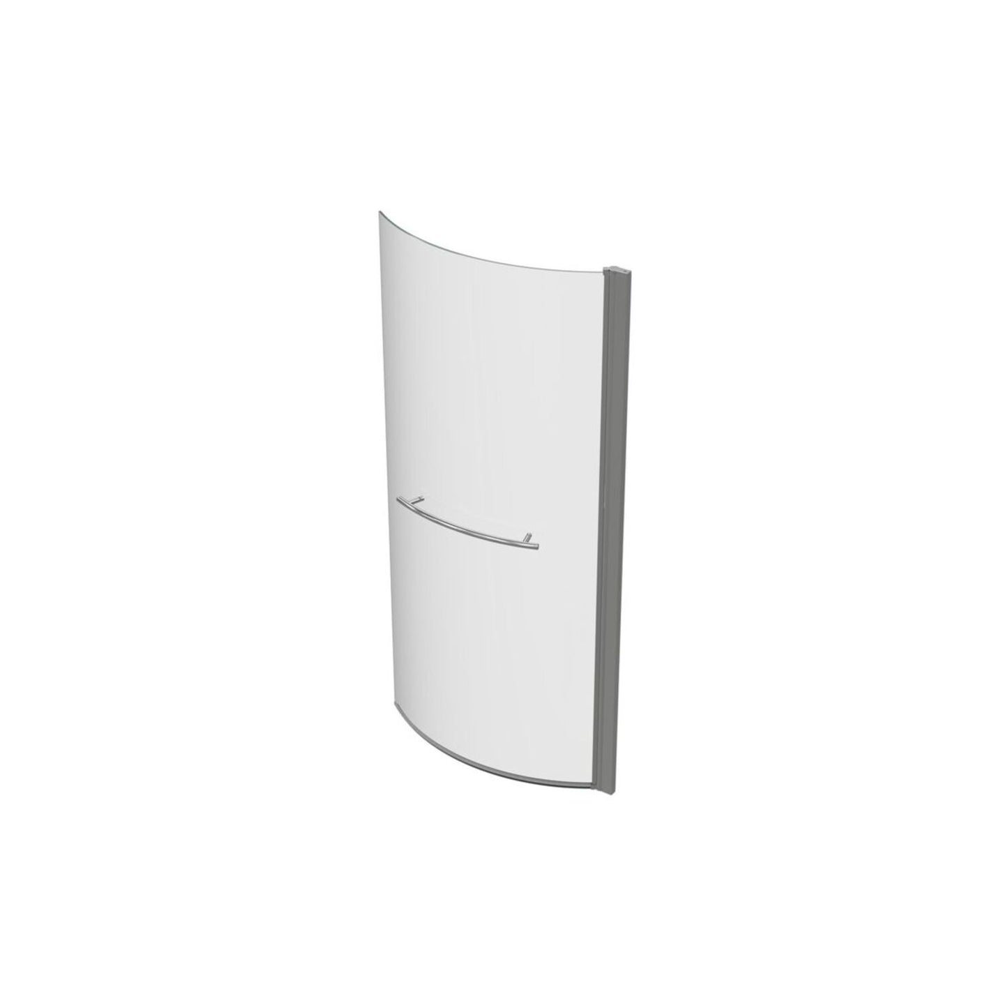 P Shape Bath Screen (6mm) 760X1500mm - Chrome