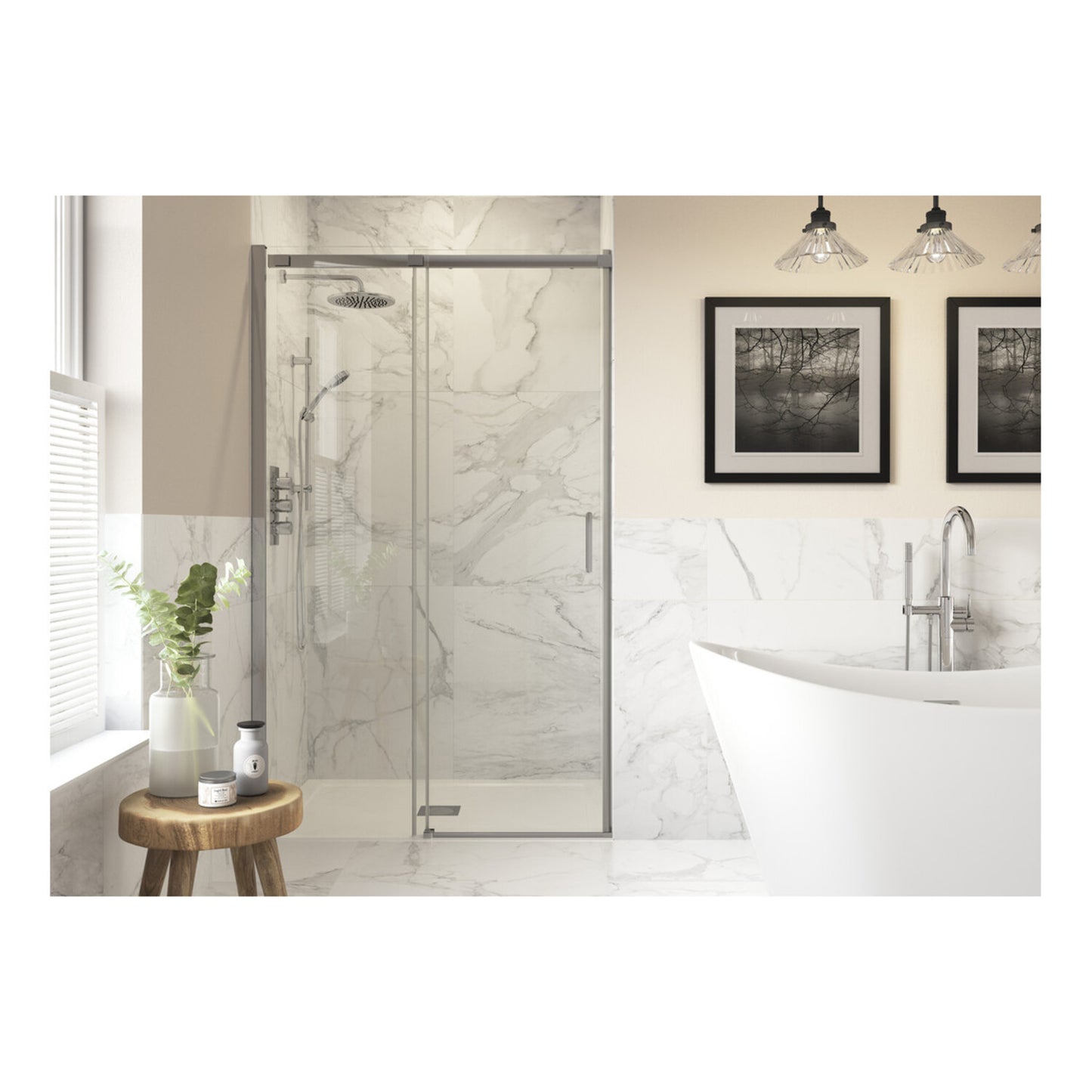 Nuvata Semi-Framed Sliding Door