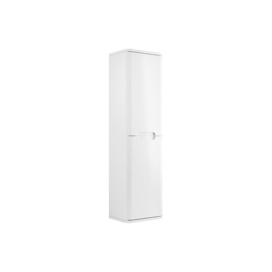 Nuvoro 350mm 2 Door Wall Hung Tall Unit - White Gloss