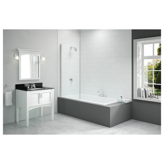 Merlyn Single Fixed Square Bath Screen (6mm) 800X1500mm