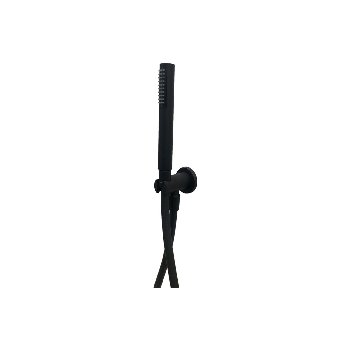 Timea Black Round Handheld Showerhead