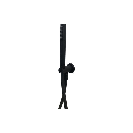 Timea Black Round Handheld Showerhead