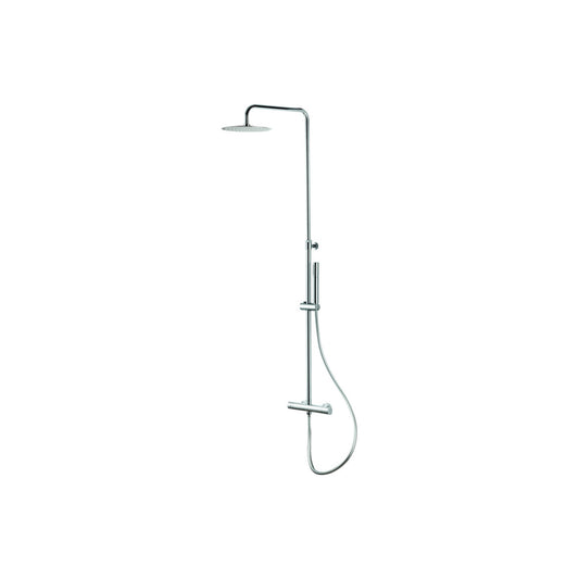 Thermostatic Round Bar Valve W/Fixed Head & Riser