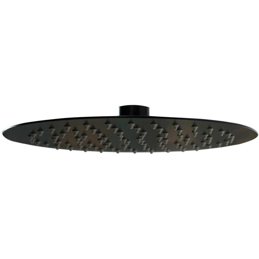 Timea Black 250mm Round Showerhead