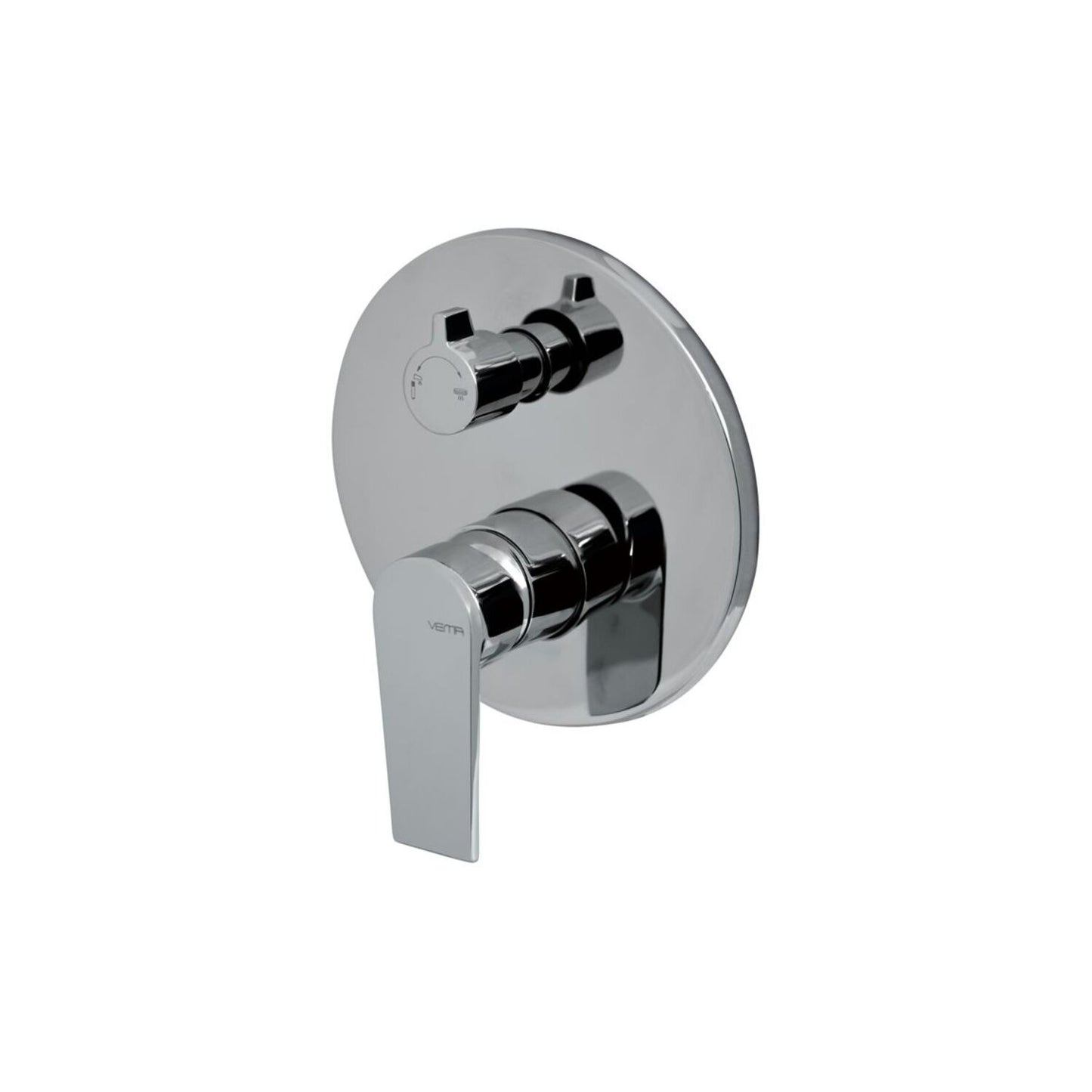 Timea Chrome Two Outlet Shower Mixer w/Diverter