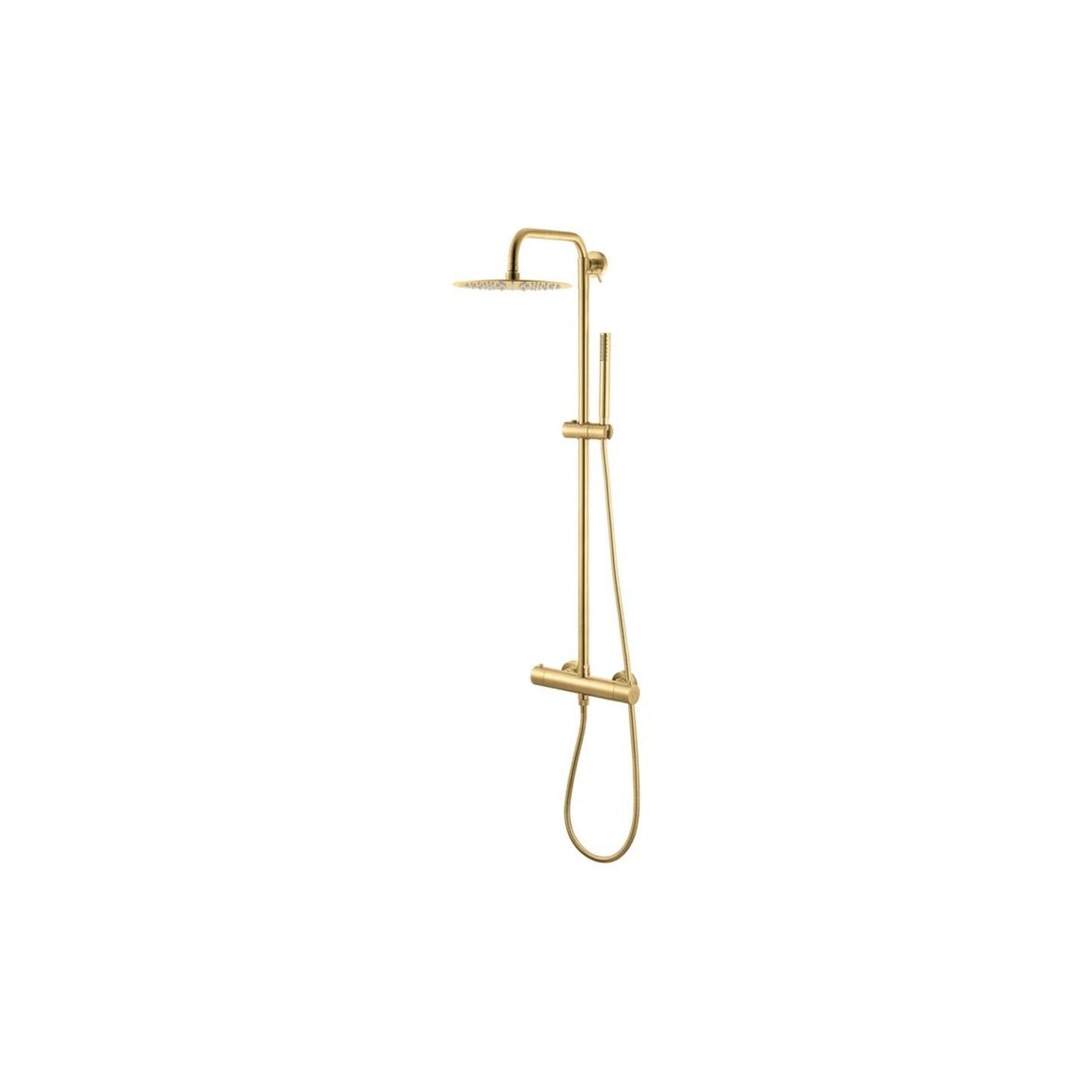 Thermostatic Round Bar Valve W/Fixed Head & Riser