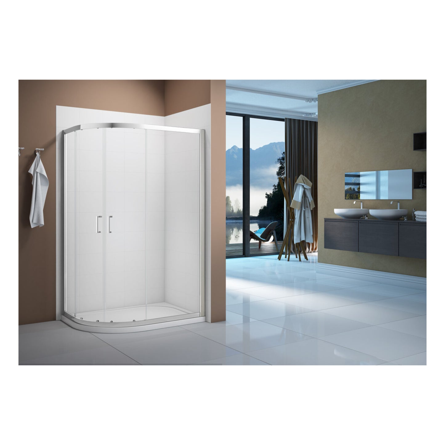 Merlyn Vivid Boost 2 Door Offset Quadrant